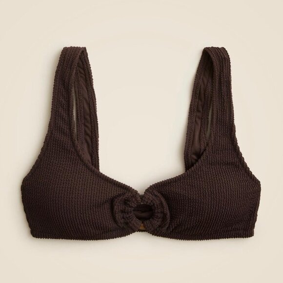 J.Crew Textured Brown Bikini Set | XL | Originally $189 | Excellent Condition - Picture 3 of 4